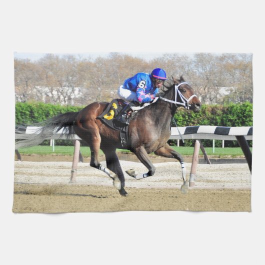 Phocea met Irad Ortiz Jr. Theedoek (Horizontaal)