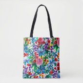 Phoebe "Be Kind" Floral Inspirational Tote Tote Bag (Voorkant)