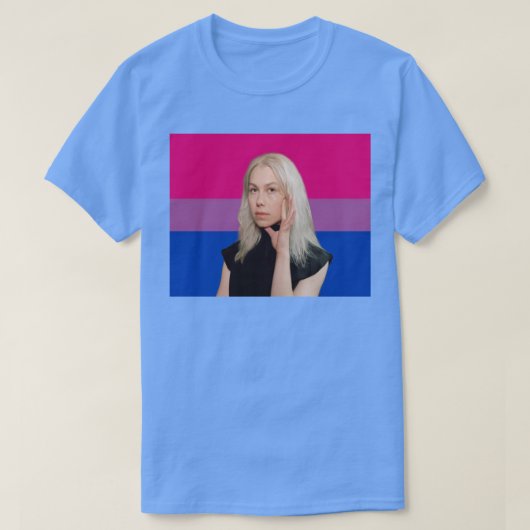 Phoebe Bridgers Biseksueel Pride Vlag T-shirt (Design voorkant)