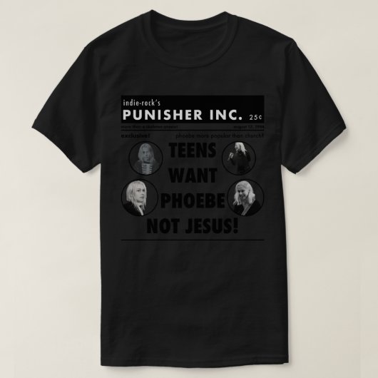 Phoebe Bridgers Krant T-shirt (Design voorkant)