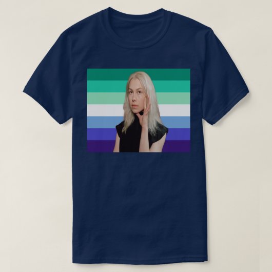Phoebe Bridgers MLM Pride Vlag T-shirt (Design voorkant)