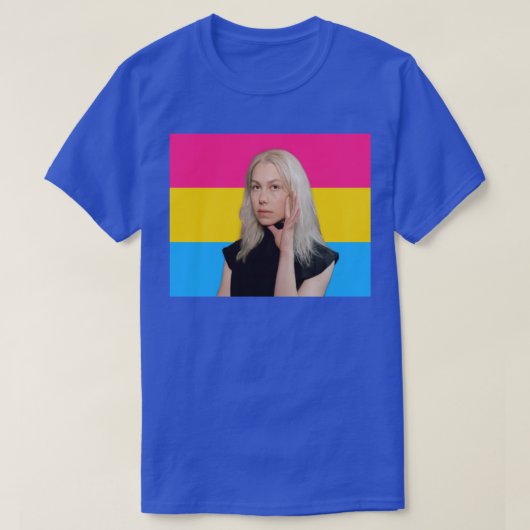 Phoebe Bridgers Pansexual Pride Vlag T-shirt (Design voorkant)