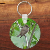 Phoebe Flycatcher Sleutelhanger (Voorkant)