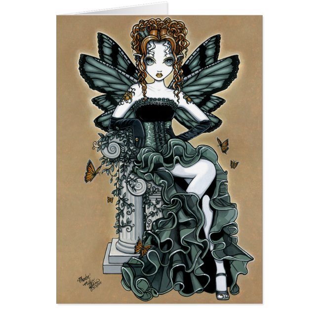 "Phoebe" Gothic Couture Butterfly Faircard (Voorkant)