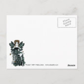 "Phoebe" Gothic Couture Butterfly Fairy Briefkaart (Achterkant)