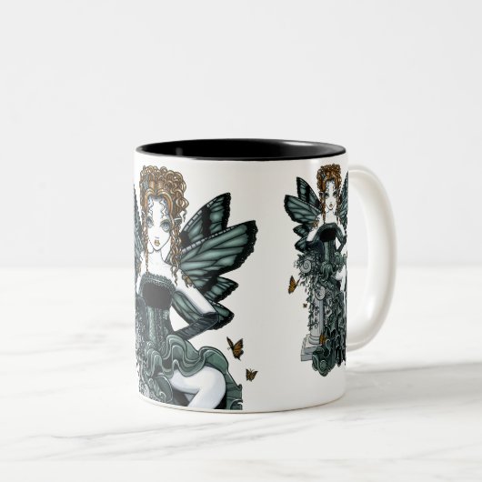 "Phoebe" Gothic Couture Butterfly Fairy Mok (Voorkant rechts)