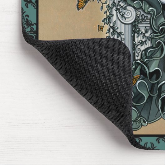 "Phoebe" Gothic Couture Butterfly Fairy Mousepad Muismat (Hoek)