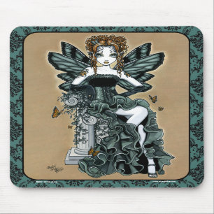"Phoebe" Gothic Couture Butterfly Fairy Mousepad Muismat
