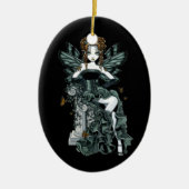 "Phoebe" Gothic Couture Butterfly Fairy Ornament (Voorkant)
