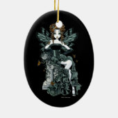 "Phoebe" Gothic Couture Butterfly Fairy Ornament (Achterkant)