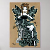 "Phoebe" Gothic Couture Butterfly Fairy Poster (Voorkant)
