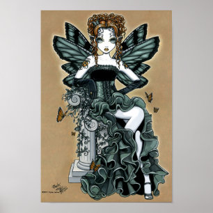 "Phoebe" Gothic Couture Butterfly Fairy Poster