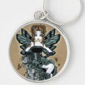 "Phoebe" Gothic Couture Butterfly Fairy Sleutelhan Sleutelhanger (Voorkant)