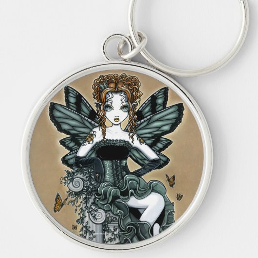 "Phoebe" Gothic Couture Butterfly Fairy Sleutelhan Sleutelhanger (Voorkant)