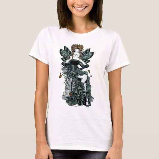 "Phoebe" Gothic Couture Butterfly Fairy Tanktop (Voorkant)