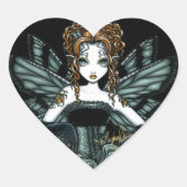 "Phoebe" Gotische Couture Vlinder Fairy Stickers (Voorkant)