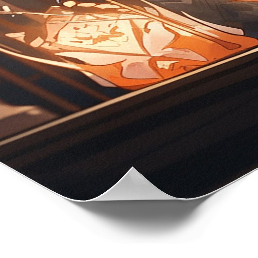 Phoebe in de hal van lantaarns - Ultra hoog Poster (Hoek)