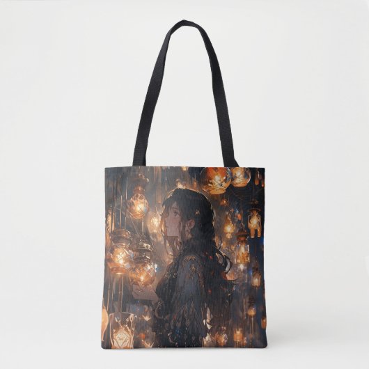 Phoebe in de Zaal van Lantaarns Tote Bag (Voorkant)