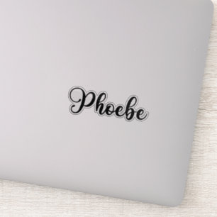 Phoebe Naam - Handgeschreven kalligrafie Sticker