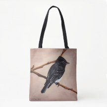 Phoebe op bruine tote bag