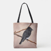 Phoebe op bruine tote bag (Achterkant)