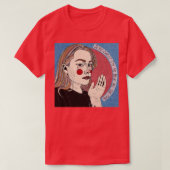 Phoebe overbrugt Jezus Christus in zo blauw de hel T-shirt (Design voorkant)