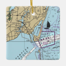 Phoebus VA Chart Keramisch Ornament