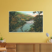 Phoencia, Brug over Esopus Canvas Afdruk (Insitu (Woonkamer))