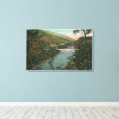 Phoencia, Brug over Esopus Canvas Afdruk (Insitu (Houten vloer))