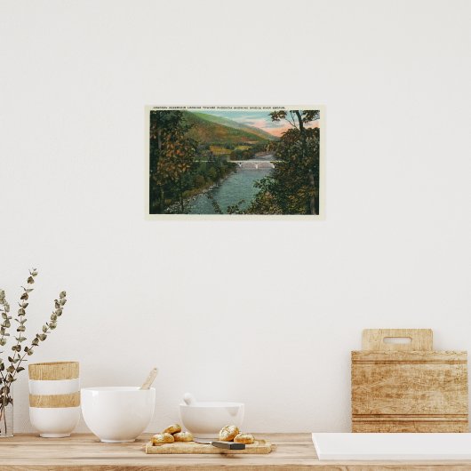 Phoencia, Brug over Esopus Poster (Keuken)