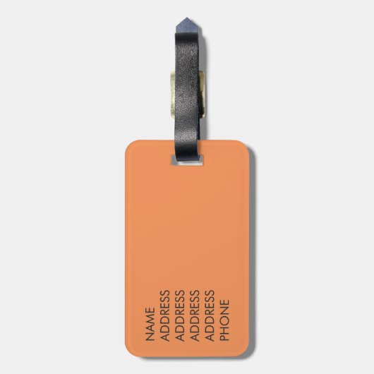 Phoenicopterus ruber bagagelabel (Achterkant verticaal)