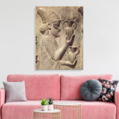 Phoenicus met twee aanbiedingen, detailverlichting canvas afdruk (Insitu (Woonkamer))