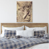 Phoenicus met twee aanbiedingen, detailverlichting canvas afdruk (Insitu (Slaapkamer))