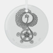 Phoenix 10 jaar glas ornament (Voorkant)