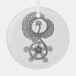 Phoenix 10 jaar glas ornament
