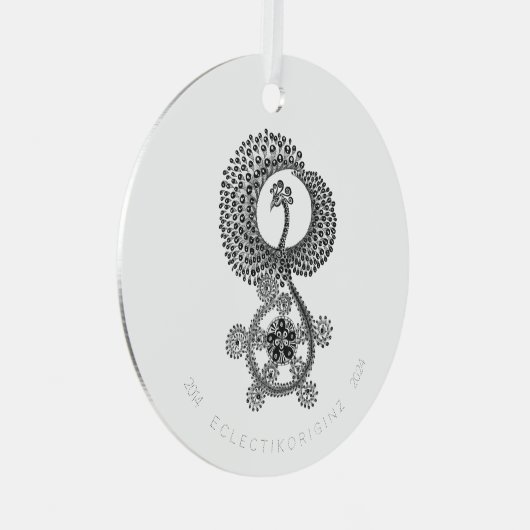 Phoenix 10 jaar metalen ornament (Voorkant Rechts)