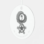 Phoenix 10 jaar metalen ornament (Voorkant links)