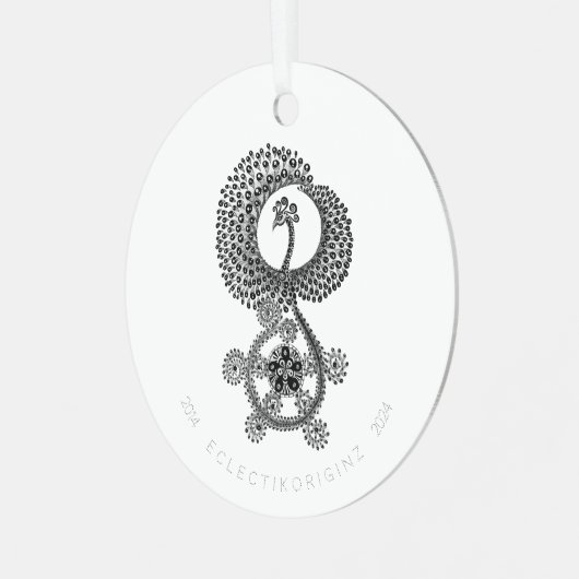 Phoenix 10 jaar metalen ornament (Voorkant links)