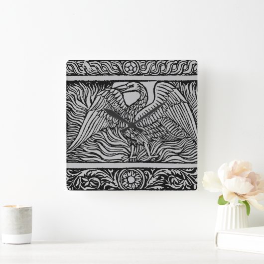 Phoenix 1524 vierkante klok (Huis)