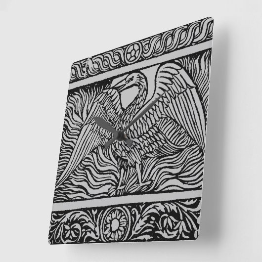 Phoenix 1524 vierkante klok (Hoek)