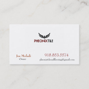 Phoenix_4, PHEONIX TILE AND FLOORING, Joe Mofa... Visitekaartje
