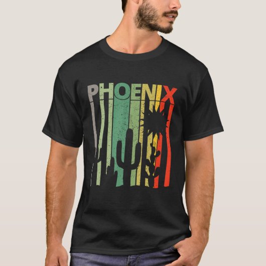 Phoenix | 80's Retro Phoenix-woestijn Ca T-shirt (Voorkant)