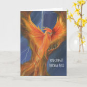 Phoenix-aanmoedigingskaart Kaart (Gele Bloem)