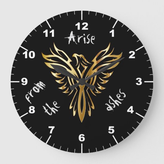 Phoenix arise from the ashes grote klok (Voorkant)