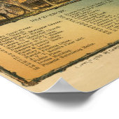 Phoenix Arizona 1885 Antiek Panorama Poster (Hoek)