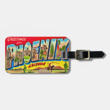 Phoenix Arizona Ansichtkaart Bagage Label