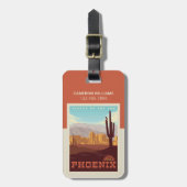 Phoenix, Arizona Bagagelabel (Voorkant verticaal)
