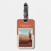 Phoenix, Arizona Bagagelabel (Achterkant verticaal)