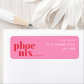Phoenix Arizona bewoner Adreslabel Etiket (Insitu)