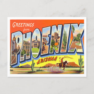 Phoenix, Arizona  Big Letters Briefkaart